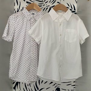 ❤️Crewcuts❤️Short Sleeve Button Down + Old Navy Button Down